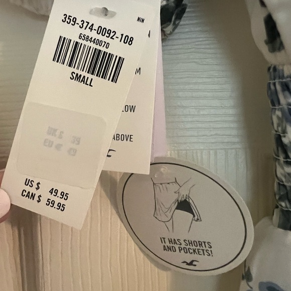 Hollister Blue Floral Mini Dress - Picture 4 of 4